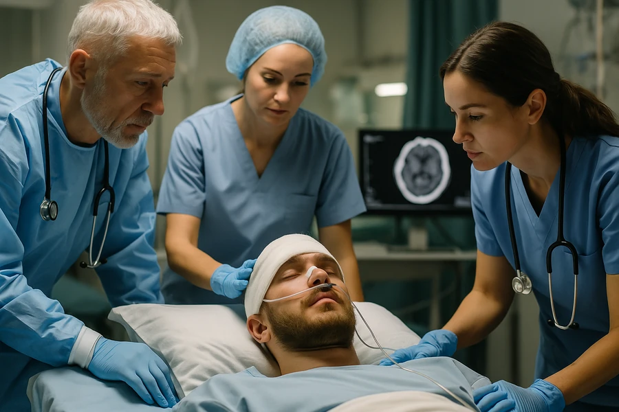 Head injury ICU care